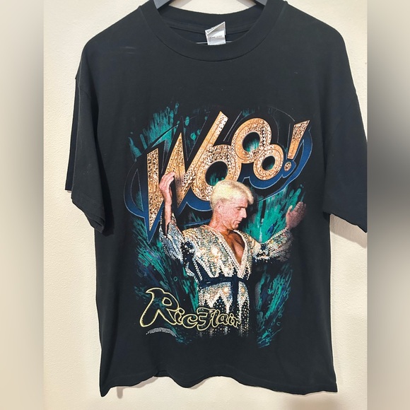 Other - 1999 WCW Promo Shirt Ric Flair WOOO! 4 Horsemen Size L